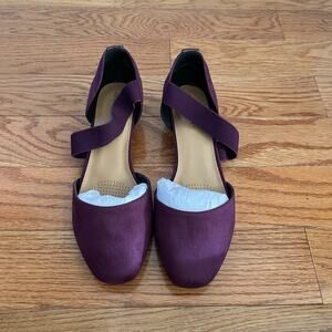 Comfortview Camilla Slip On Shoes Womens 9.5M Burgundy Comfort Casual Flats